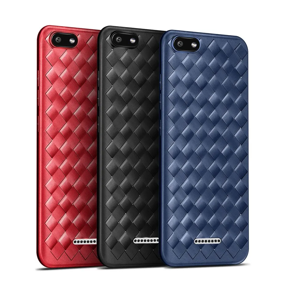 

Case For Xiaomi Redmi Go S2 6A 5A 4A 4X Note 7 6 Pro Case Weave Silicone Soft TPU Cover For Xiaomi Mi 5 5X 9 8 A1 A2 Lite Fundas
