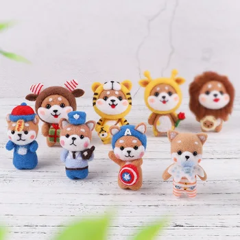 

Relax Handmade Diy Craft Kit Felt Animals Material Package Making Small Animal Doll Cat Needle Felting