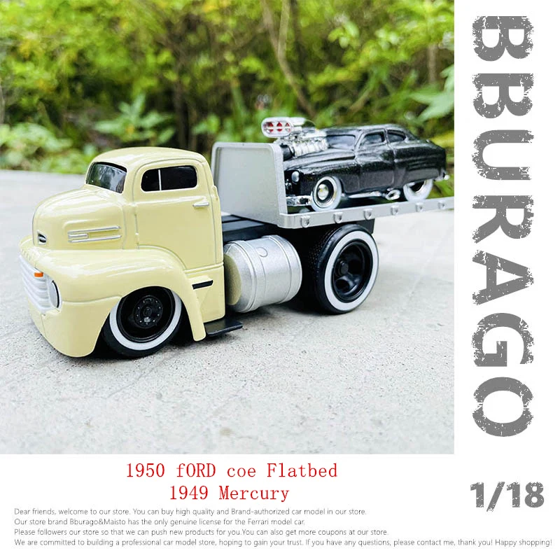 Maisto 1:64 Chevrolet Ford transport truck combination pallet truck static  alloy car model children's toy collection