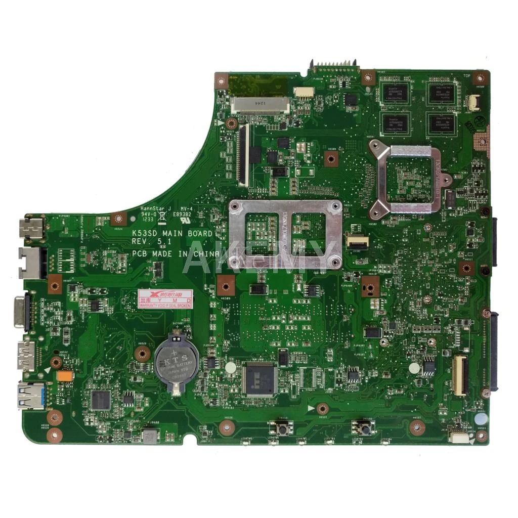 Для For Asus K53SD K53S A53S материнская плата для ноутбука Материнская тест на материнскую