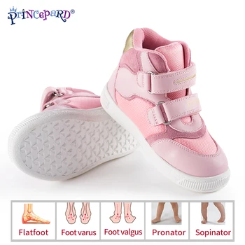 

2019 Autumn princepard orhtopedic sports shoes pink gray genuine add mesh orthopedi shoes