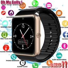 Новинка Смарт часы уведомление о синхронизации поддержка sim-карты TF подключение Apple Iphone Android телефон для женщин мужчин Smartwatch GT08