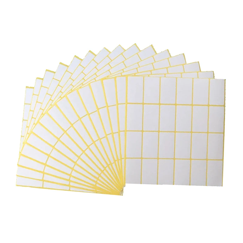 Multi size Stationery Label/Sticker White Label Write Name Sticker Blank Sticker Label Child ...