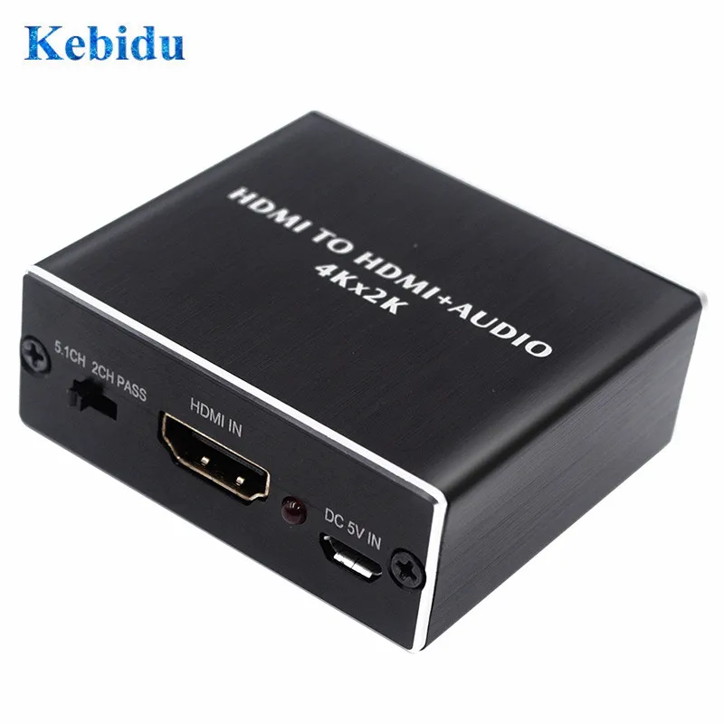 Аудиоадаптер KEBIDU AY78 HDMI-совместим с оптическим TOSLINK /SPDIF + 3 5 мм | Электроника