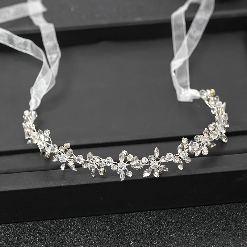 Fashion Silver Color Headbands For Handmade Crystal Rhinestone Tiaras Hairbands Wedding Hair Accessories hair accessory