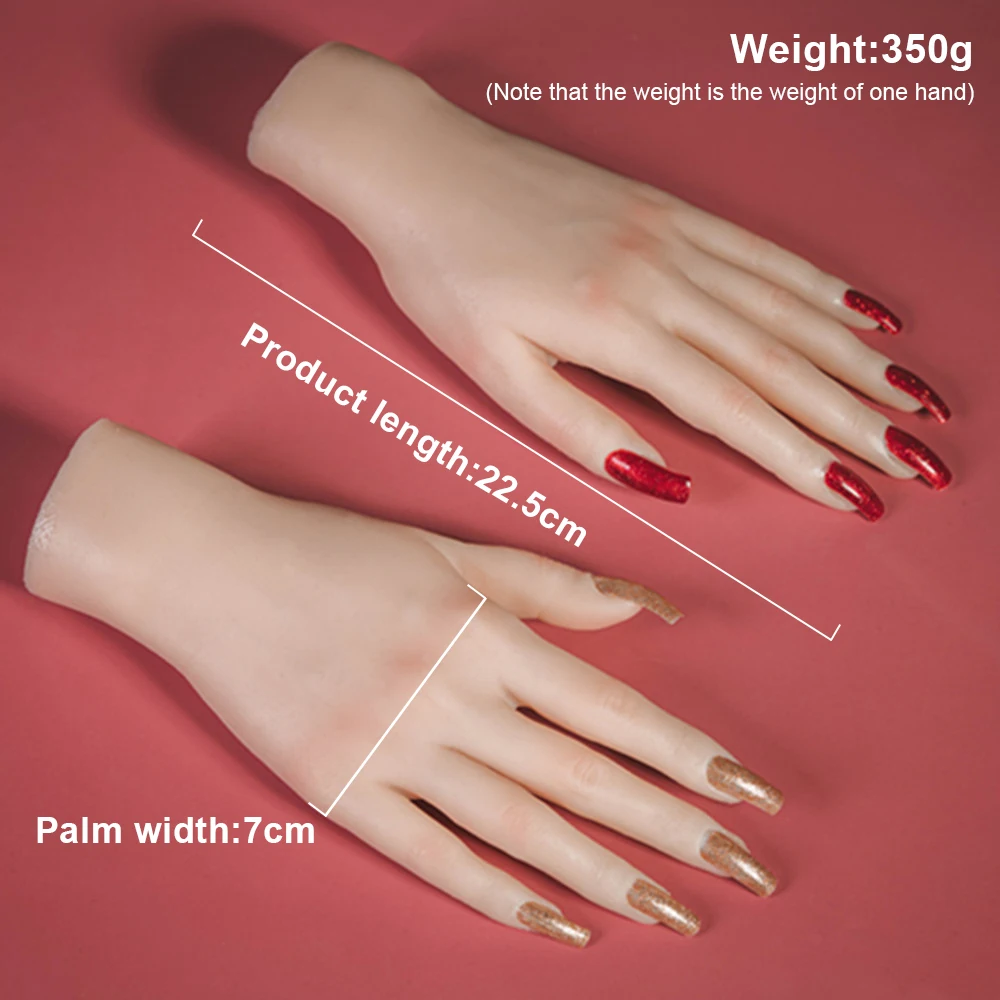 Silicone Practice Hand For Nail Art With Tips Mannequin With Flexible  Fingers Adjustment Jewelry Display Model Moveable Nails - Showing Shelf -  AliExpress