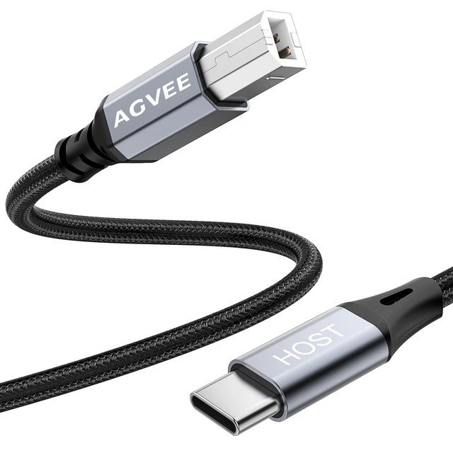 USB C to USB B Printer Cable