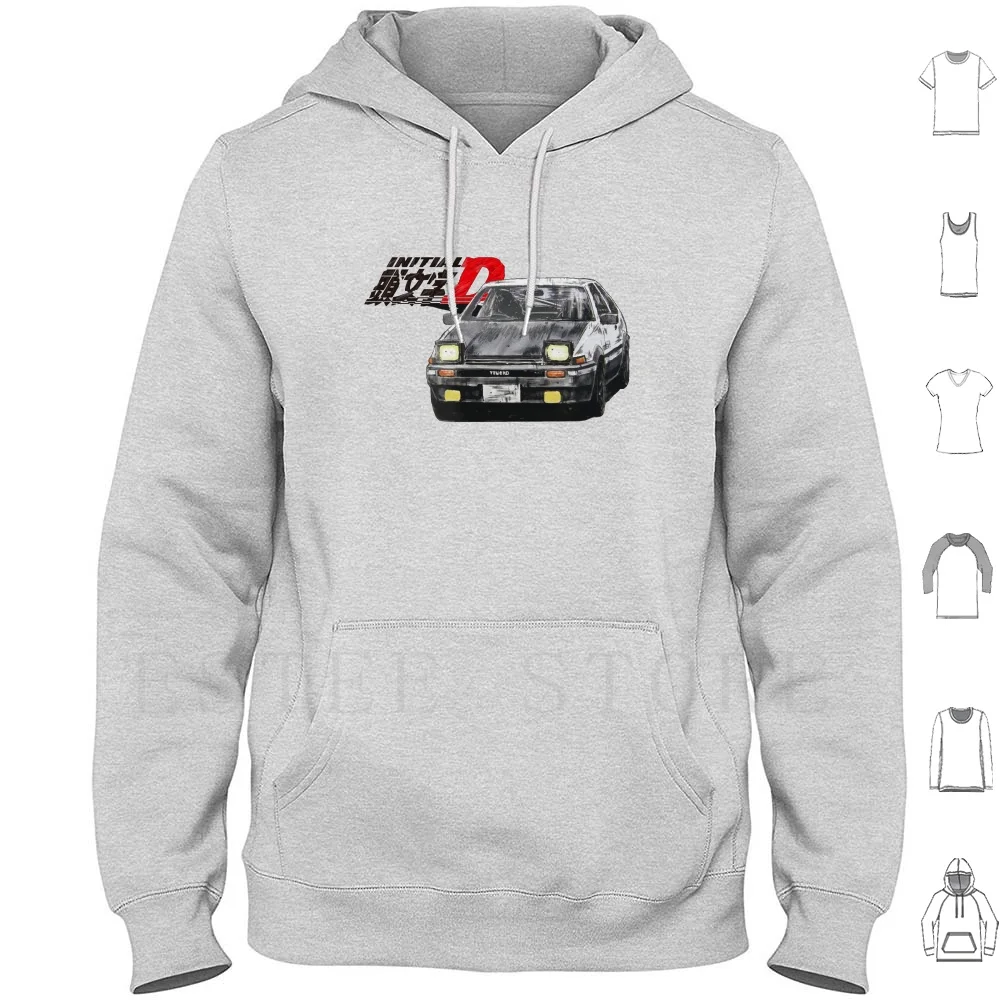 

Intial-D Akina'S Pride Hoodies Jdm Initial D Takumi Fujiwara Ae86 Trueno Race Car Drift Car Race Circuit Anime