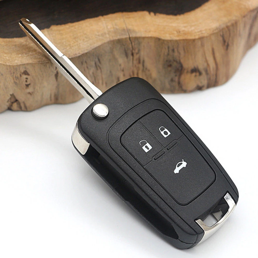 Car Key Shell 3 Button Replacement Flip Folding Remote For Chevrolet Cruze