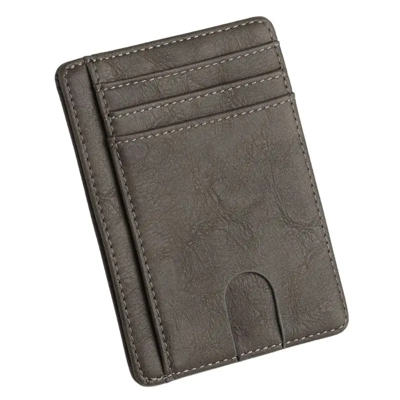 Тонкий RFID блокирующий кожаный бумажник кредитный ID Держатель карты кошелек деньги чехол для мужчин и женщин