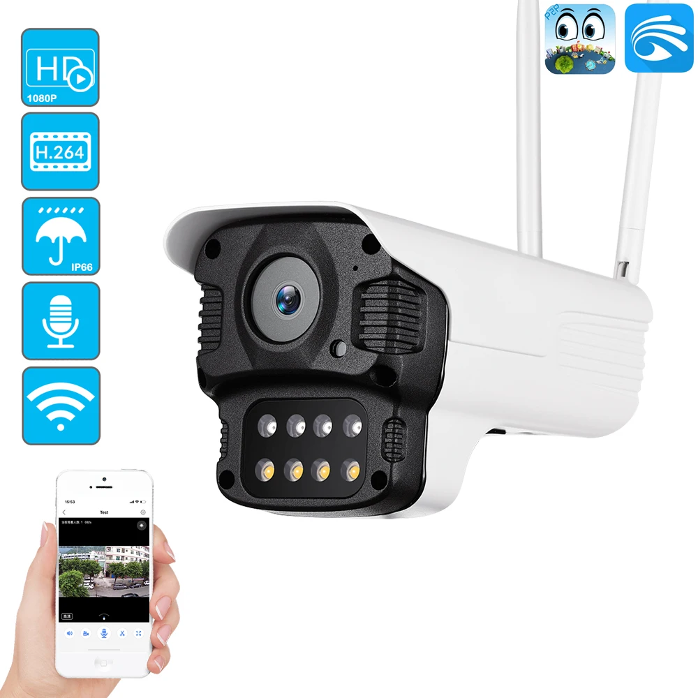 Беспроводная ip камера USAFEQLO 1080P FHD наружного видеонаблюдения YooSee IP Wi Fi ночное