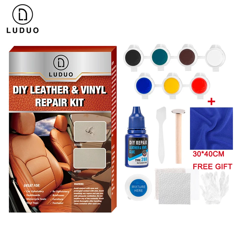 Luduo Diy Liquid Leather Repair Kit Vinyl Furniture Paint Car