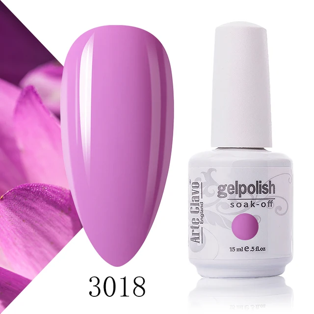 Arte Clavo 131 Colors Gel Polish Nail Gel Varnish Paint Semi Permanent Nails Art Gel Nail Polish For Manicure Top Coat Base Coat 3018