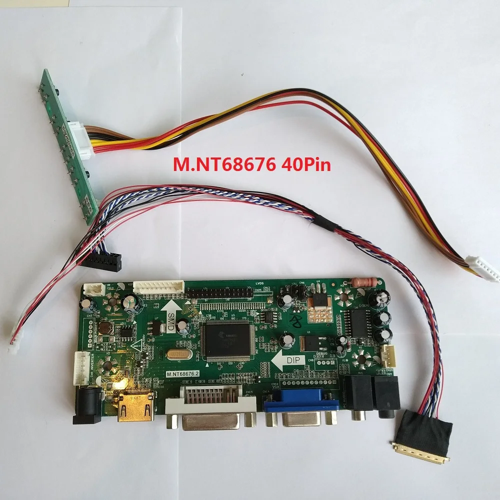 

For M215HGE-L21 display 40pin VGA DIY HDMI Panel 21.5" Controller board 1920X1080 M.NT68676 Screen DVI kit LCD monitor LED