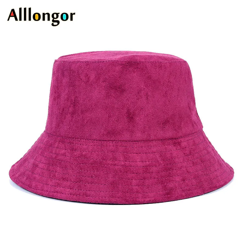 Зима Gorro; теплый pescador chapeau нечеткая Корейская Панама женская Рыбацкая шапка рыбацкие шапки женские черные красные желтые