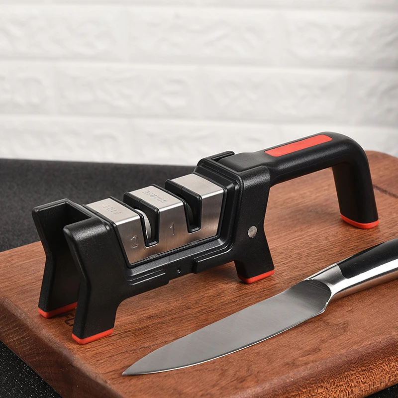 Складной 2 этапа Нержавеющая сталь Ножи Быстрый точилка складной Ножи шлифовальная машина Кухня ножи точильный камень