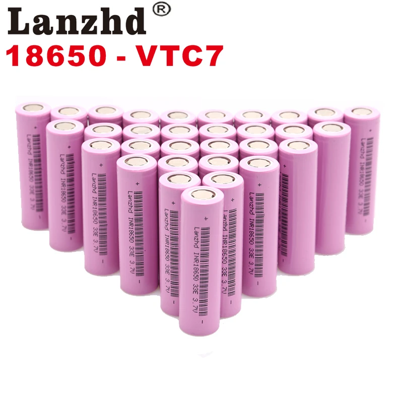 8-40PCS 18650 batteries 18650 35E 3300mah 3.7V Rechargeable batteries 18650  Li ion lithium 30A current 18650VTC7 35E