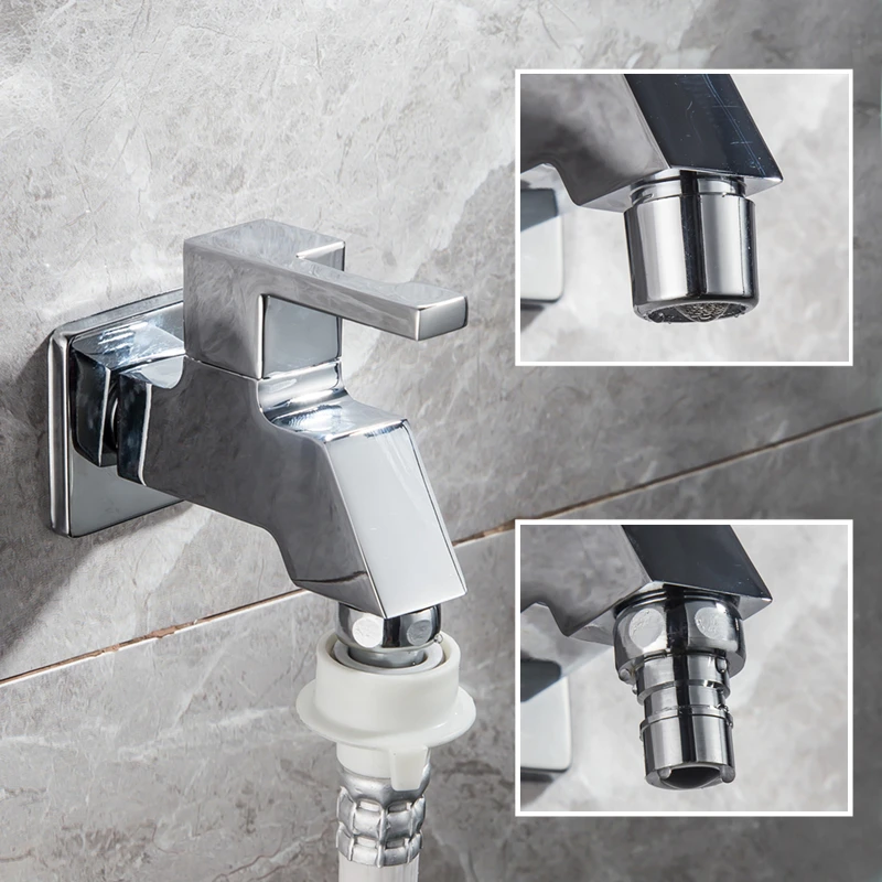 

Garden Faucet Wall Mounted Outdoor Zinc alloy Bibcock Garden Wash Basin Mop Washing Machine WC Faucet Torneira parede