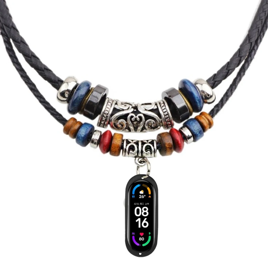 Elegant Leather Braided Bracelet Strap Replacement and Necklace Accessory