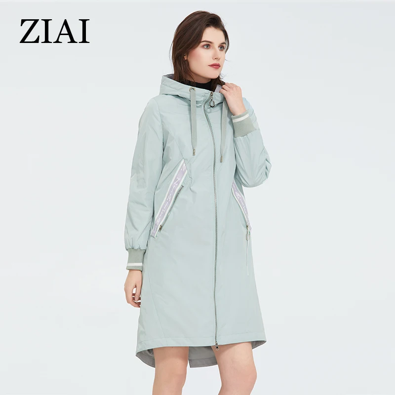 Vrouwen Lente Lange Licht Roze Winddicht Jack Met Capuchon Keep Warm Zip Brief Decoratie Jas Dames Voor Casual Vrouwen Lente Lange Licht Roze Winddicht Jack Met Capuchon Keep Warm Zip Brief Decoratie Jas Dames Voor Casual