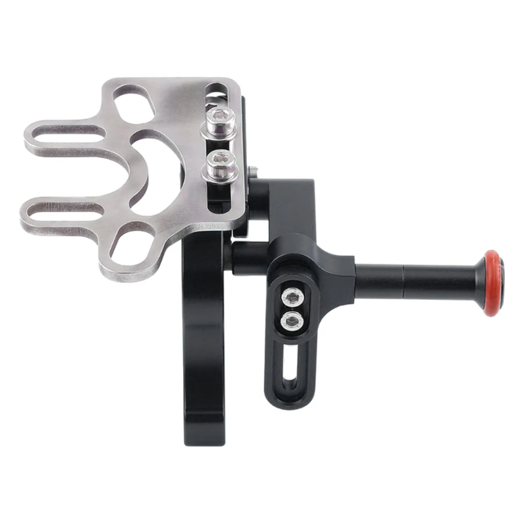 1Piece Diving Tray Shutter Trigger Extension Lever Extend Mount Adapter Bracket for GoPro Sony Camera Black