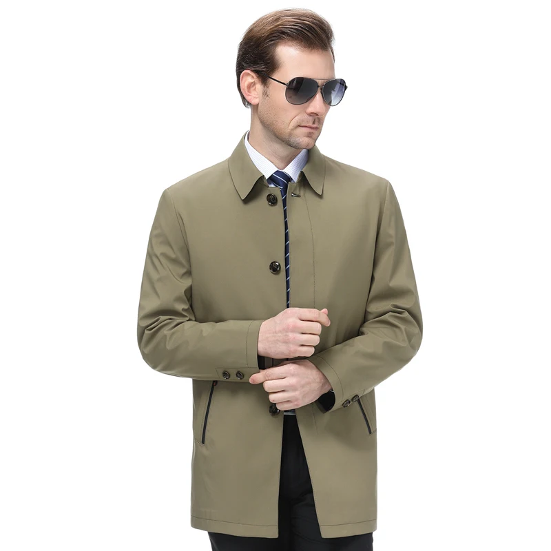 M-4XL Горячая новая весенняя/Осенняя мужская новая куртка модная Персонализированная на заказ свободная ветровка средней длины