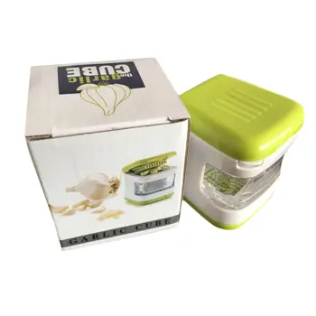 

Multifunctional Plastic Garlic Press Presser Crusher Slicer Grater Dicing Slicing Storage Kitchen Vegetable Tool