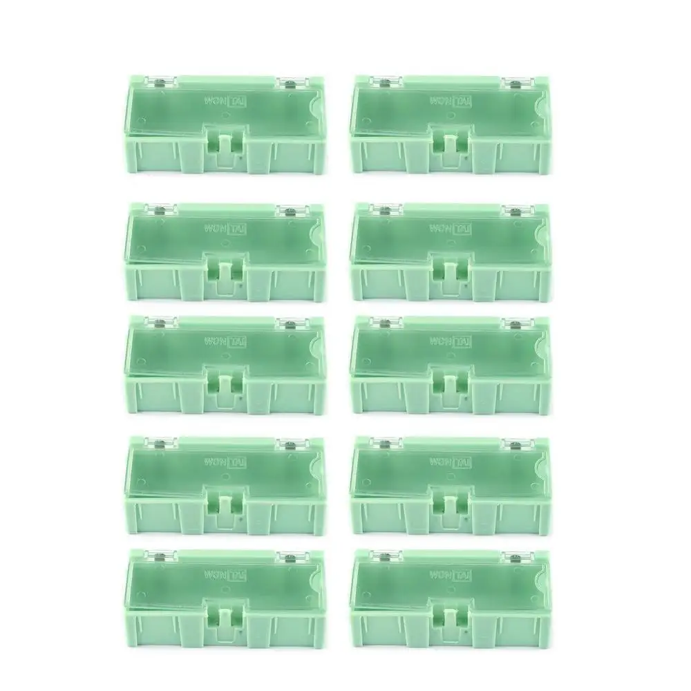 

10pcs Small Tool Screw Object Electronic Component Parts Storage Box Lab Case SMT SMD Automatically Pops Up Patch Container