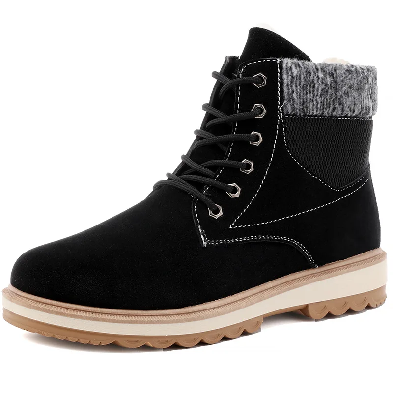 

2019 Autumn And Winter New Products Hight-top Fashion Man Shoes Korean-style Men Anti-slip Wearable plus Velvet Warm Snow Boots