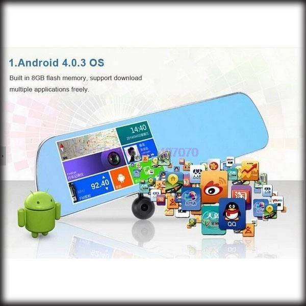 Видеорегистратор 5 шт. сенсорный экран 0 &quot Android GPS Wi-Fi FM FHD 1080P | Автомобили и