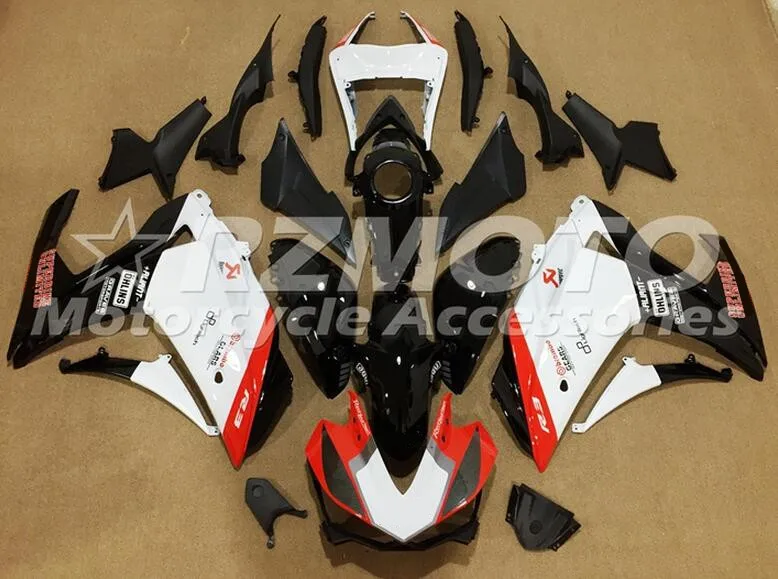 New 2014 2015 2016 YZF R3 R25 ABS Injection Fairing Kit For Yamaha YZFR3 YZFR25 Complete Fairings Kits Cowling Custom Red White |