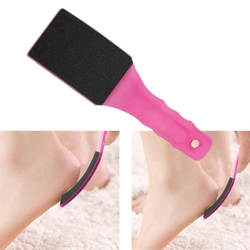 

Double-Sided Pedicure Foot File Exfoliating Brush Feet Rasp Foot Care Tool Feet Foot Massage Board Foot Care Tool (Random Color)