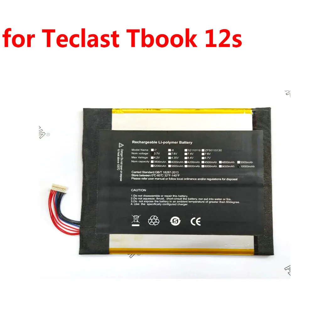 

High Quality 3.7V 10000mAh battery for Teclast Tbook 12S Tablet PC batteries