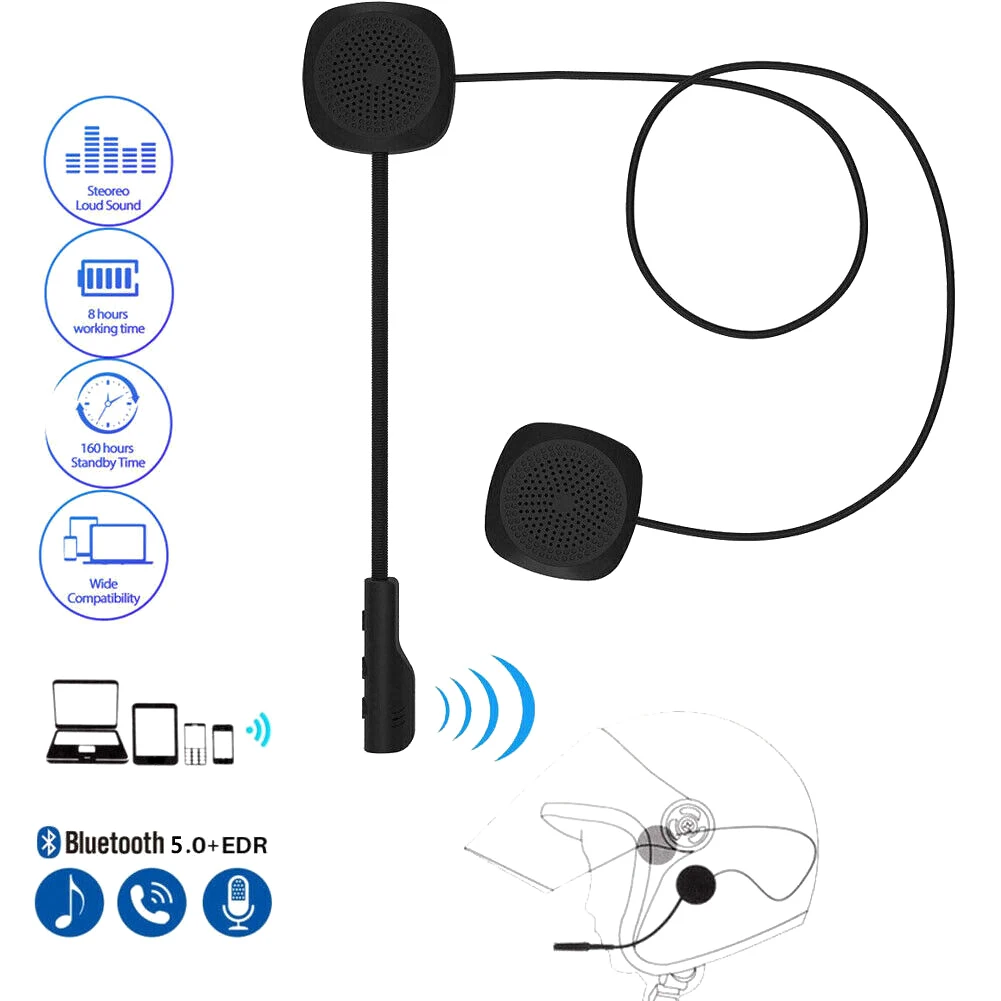 MH05 простота в эксплуатации водонепроницаемый шлем гарнитура стерео Bluetooth для езды на мотоцикле переговорные Легкие аксессуары Handsfree