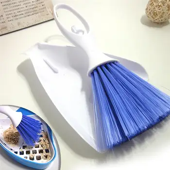 

Mini Dustpan And Brush Set Blue Plastic Hand Broom Cleaning Brush For Pet Cage Small Pet Cleaning Tool Hamster Accessories