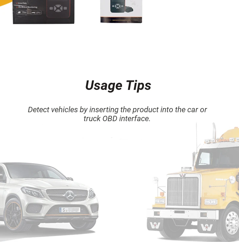 V500 obdⅱинструмент для диагностики неисправностей грузовика инструмент автомобильный диагностический сканер автоматический считыватель кодов неисправностей двигателя