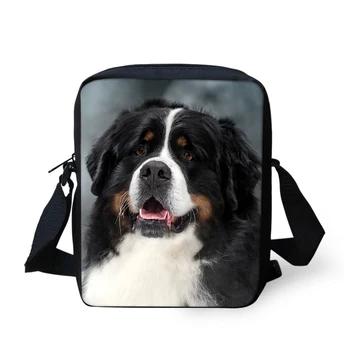 

Mini Messenger Bag Bernese Dog for Women Girls Customized Dogs Fashion Cute Puppy Shoulder Bags Lady Wholesale DropShipping