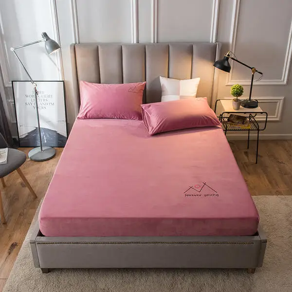Cotton/Polyester Bed Sheet Queen King Twin Full Size Flat Sheet Bed Linen Flannel Fitted Sheet Bedsheets Sabanas 200x220cm