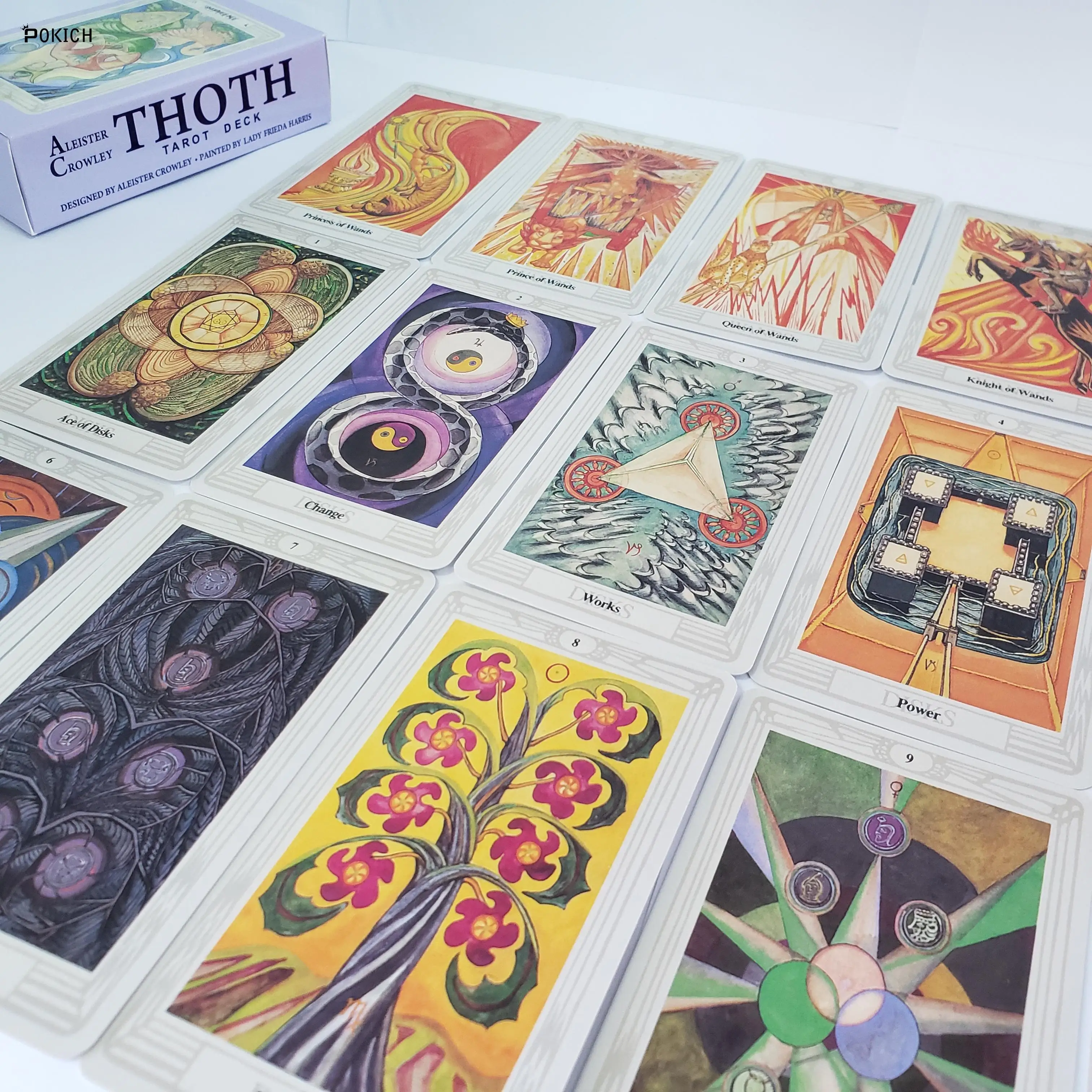 78pcs/set Original Aleister Crowley Thoth Tarot cards Divination board game card set all in English