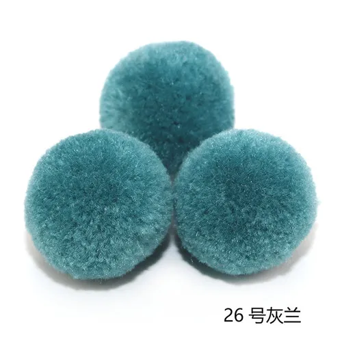26 Gray blue 20 мм кашемировый Шар Подходит для DIY скрапбукинга Свадебный домашний бархатный шар ремесла одежда Ювелирный шарф Швейные аксессуары 40 шт - Цвет: 26 Gray blue