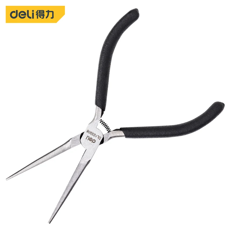 

Deli Mini Needle Nose Pliers 6'' Extra Long Nose Plier Press Tool Multifunction Forceps Repair Hand Tools Alicates High Quality