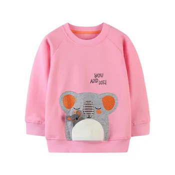 

Jumping Meters Animals Cotton Girls Sweatshirts Applique Cute Children's Clothes for Autumn Winter Kids Clothing Hoodies Shirts