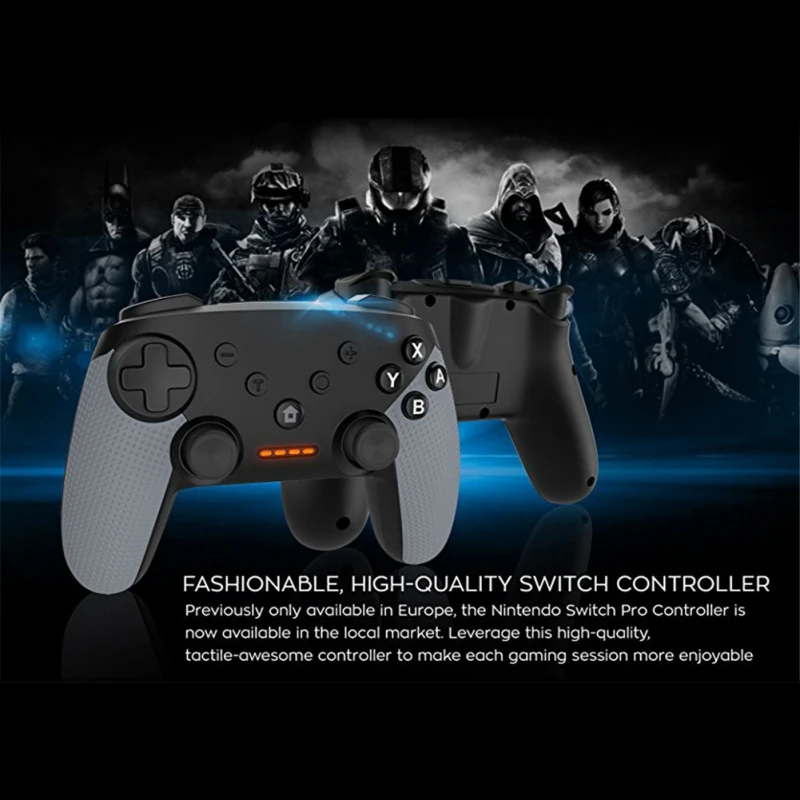 Беспроводной контроллер для nintendo Switch Pro для Bluetooth двойной мотор геймпад 3D Джойстик совместимый