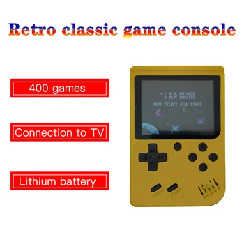 

MRSVI Mini Retro Game Console Player Mini Handheld Game Console Built-in 400 Games Box Classic Retro Gamepad Gift for Child
