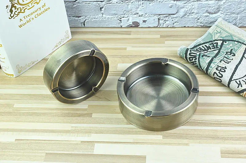 Ashtrays Stainless Steel Living Room Office Internet Cafe Hotel 14CM