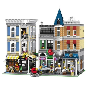 

15019 Moc Building Toys Series Compatible Lepining 10255 Assembly Square Set Kids Toys Building Blocks Bricks Christmas Gift