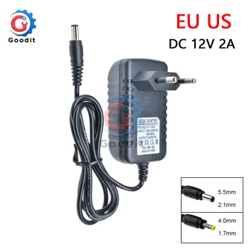 

Power Adapter DC 12V 2A Adaptor AC 100-240V to DC Charger Supply Switching EU US Plug 220V To 12V Power Adapter for LED light