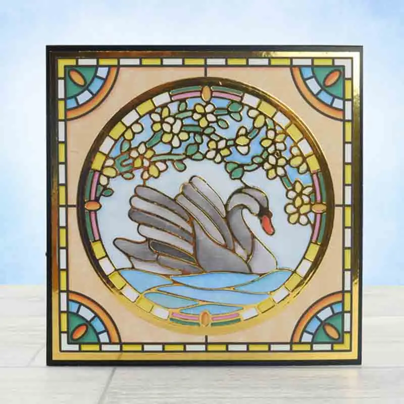 

Circle Frame With Swan Metal Cutting Dies for DIY Scrapbooking Album Embossing Paper Cards Making Crafts Supplies 2019 New