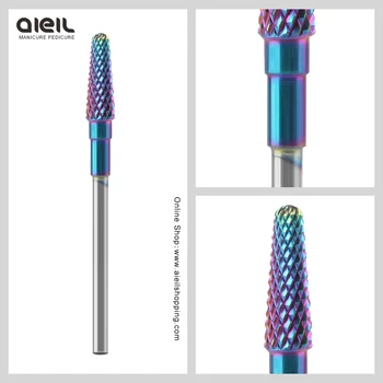 

Rainbow Coating Carbide Burrs Nail Drill Bit For Remove Acrylics Gels Milling Cutter Burr Nail Art Tools