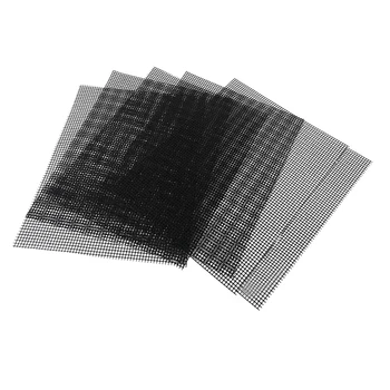 

Heat Resistant Non Stick BBQ Grill Mesh Mat Set of 6 Easy to Clean, Reusable Grill Mats for BBQ,Black